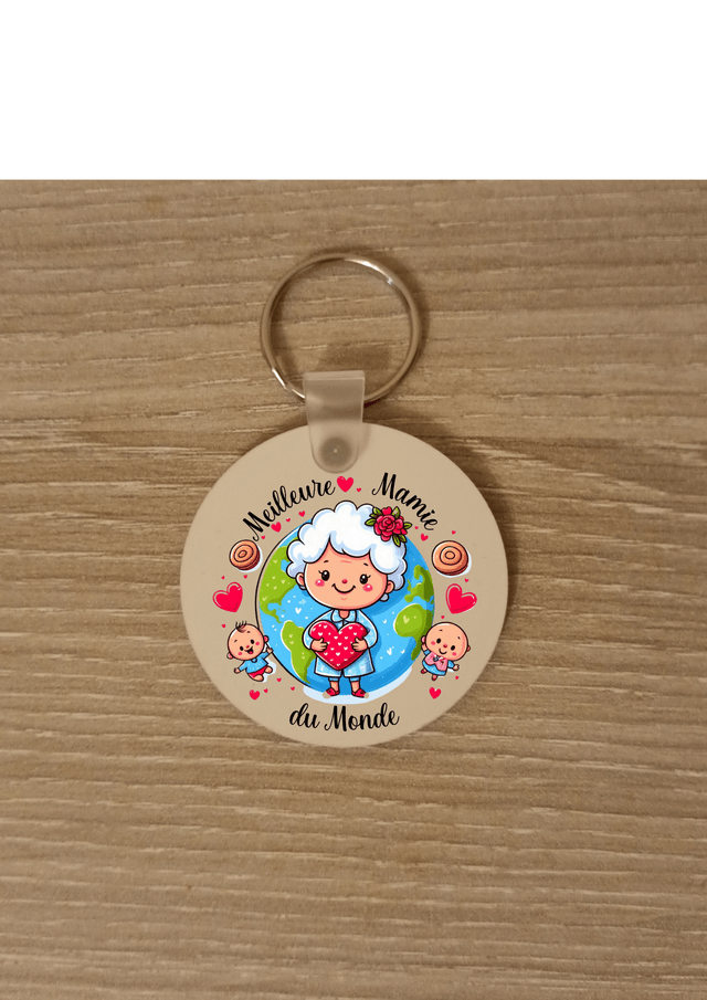 Porte clé la meilleure mamie du monde 