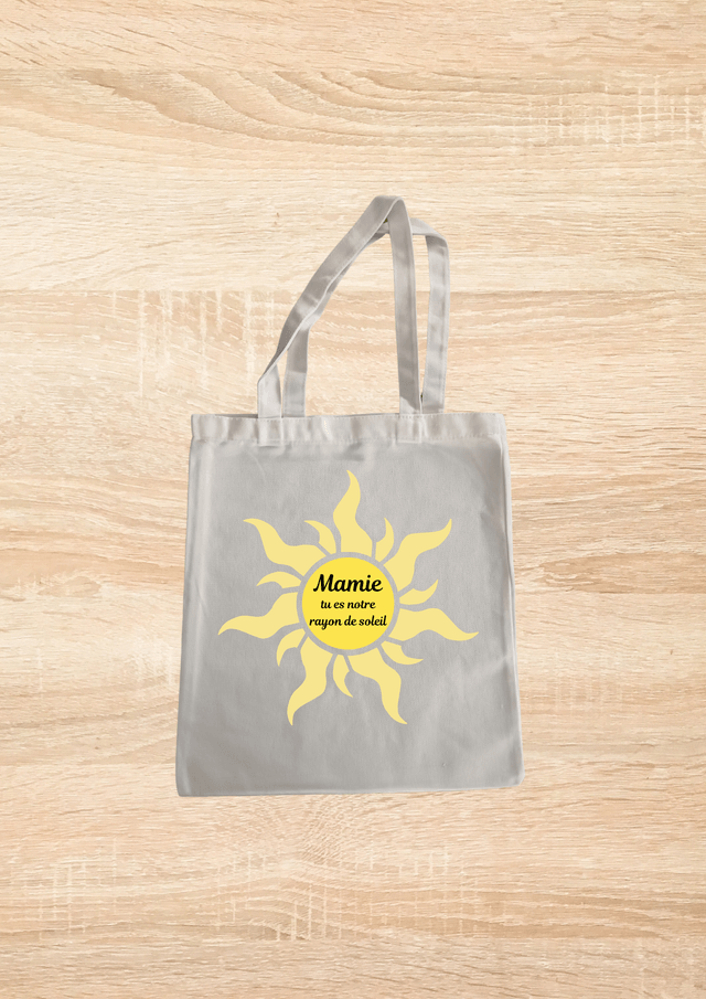 Sac fourre tout mamie tu es notre rayon de soleil