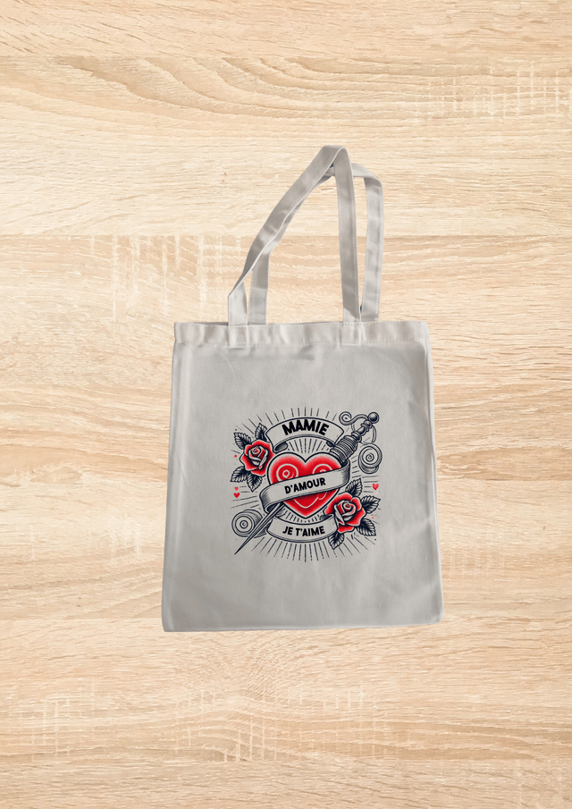 Sac fourre tout mamie d'amour je t'aime 