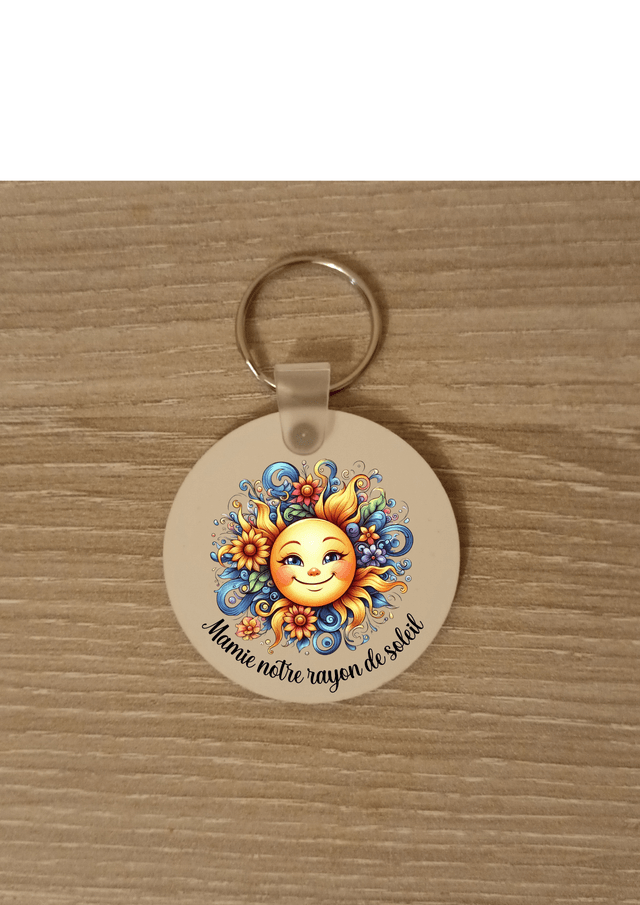 Porte clé mamie notre rayon de soleil