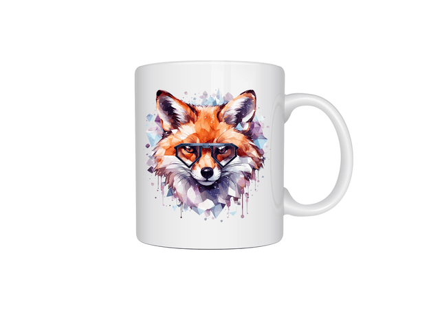 Mug motif renard 