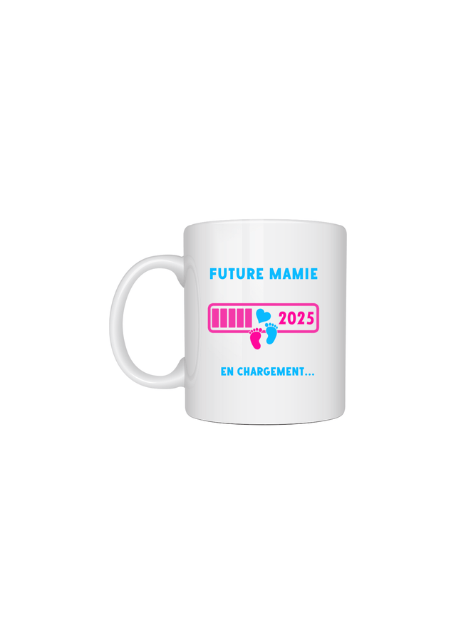 Mug motif future mamie en cour de téléchargement