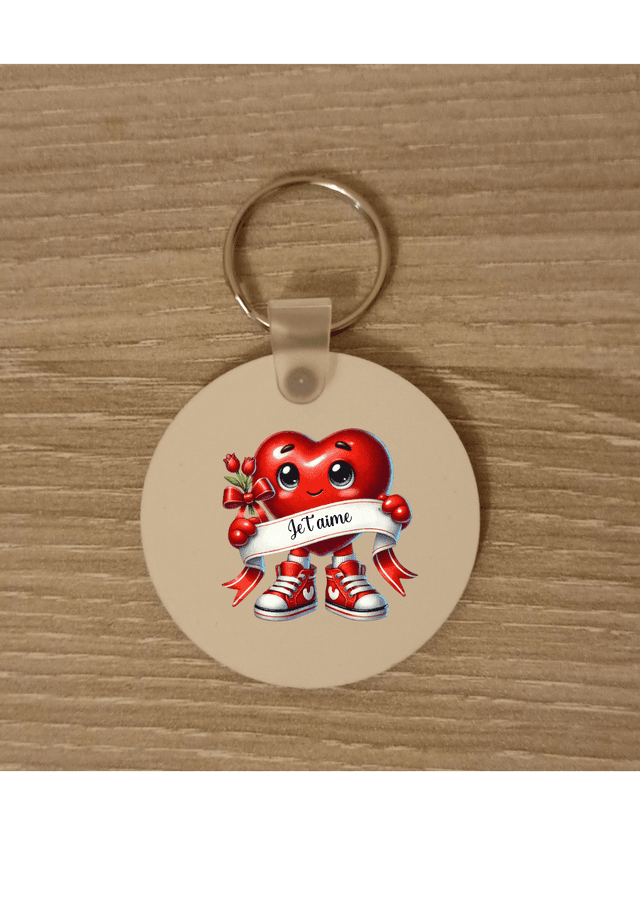 Porte clé bonhomme cœur je t&#039;aime