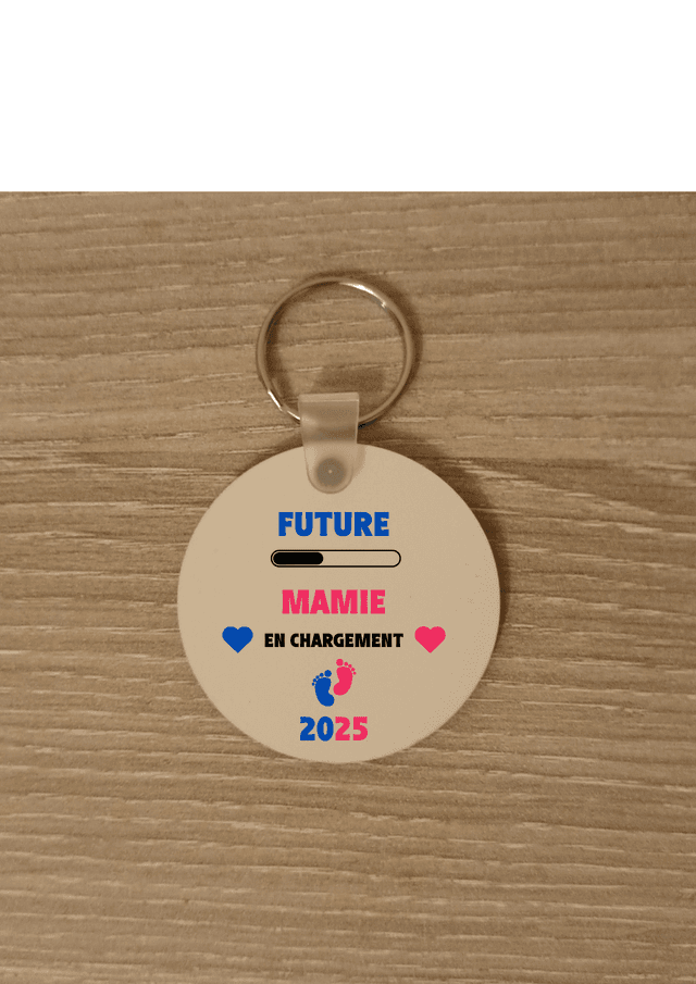 Porte clé future mamie