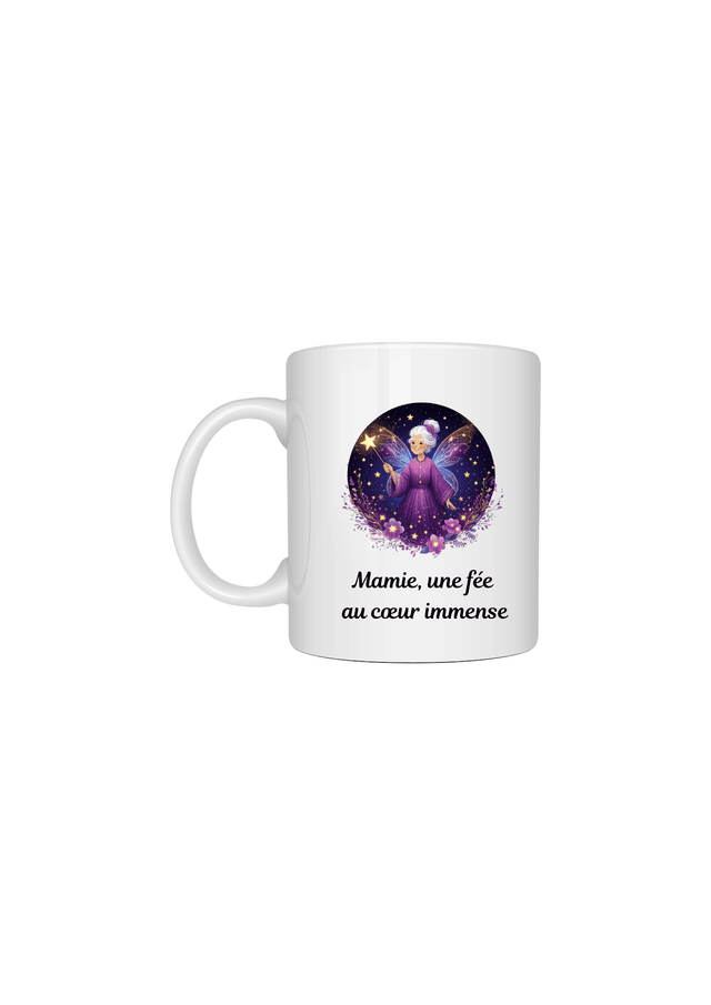 Mug motif fée au cœur immense
