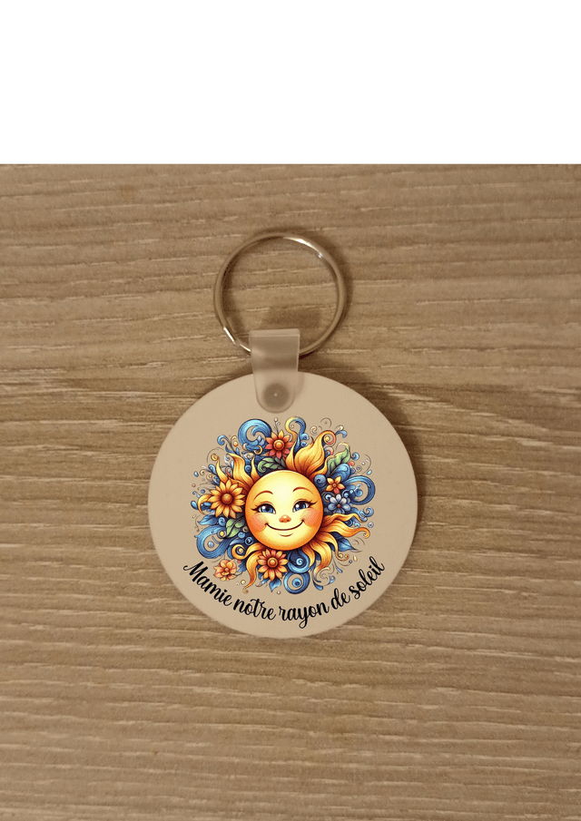 Porte clé mamie notre rayon de soleil