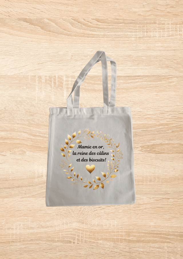 Sac fourre tout mamie en or  la reine des câlin