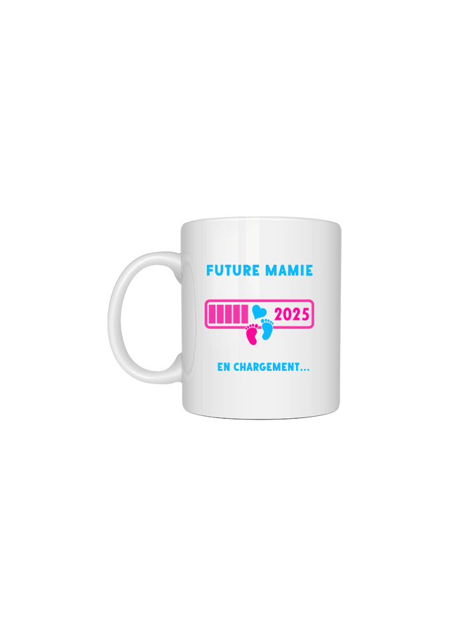 Mug motif future mamie en cour de téléchargement